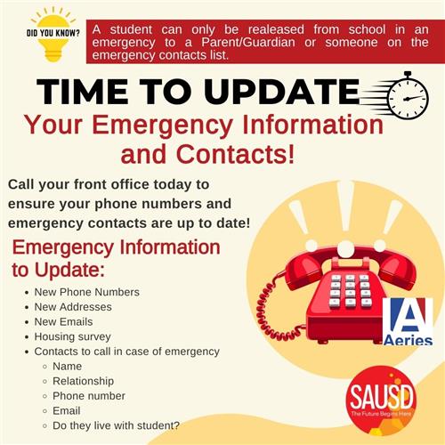 emergency contacts